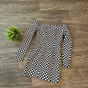 Short Black and White Dress